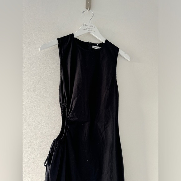 REFORMATION Black Doria Dress 2 - Picture 7 of 8